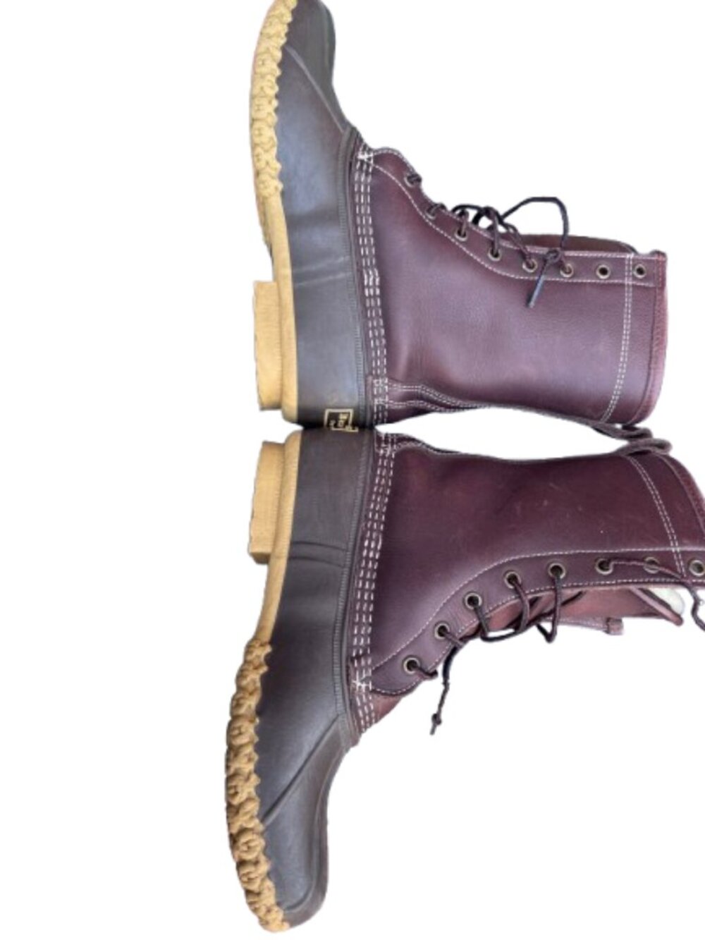 L.L.Bean Bean Boot 10” Shearling-Lined Duck Boots Brown on Brown Women's US 8 M - Picture 14 of 16